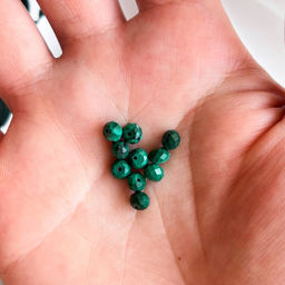 Бусины для украшений из Малахита (10 шт)