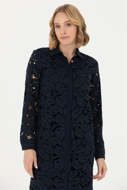 U. S. Polo Assn Женское темно-синее тканое платье - U.s. polo assn фото 11