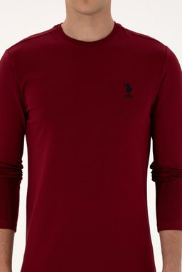 Erkek Bordo Basic Sweatshirt Sepette S_rpriz _ndirim - U.s. polo assn фото 6