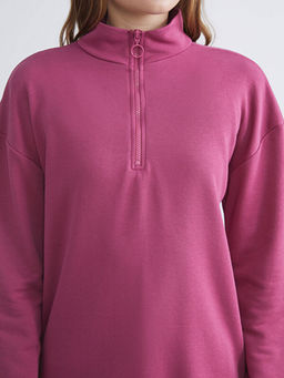 Dik Yaka Kad?n Sweatshirt Tunik