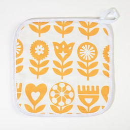 Набор Кухонный Этель Yellow garden, варежка-прихватка 20?27 см, прихватка 19?19 см, 100% хлопок (МИКС)