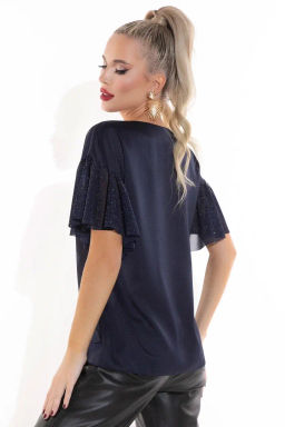 Блузон Тая (синий) - Эльза фото 5