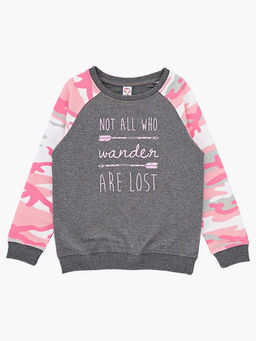 Толстовка для девочки UD 2072 сер/роз - Mini maxi фото 4