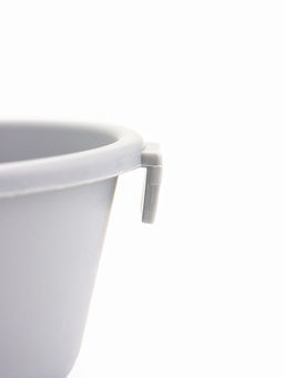 Туалет закрытый, 52×38×37 см, с УФ-лампой и миской, пластик, серый