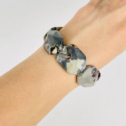 Бусины для украшений из пейзажной Яшмы 39 см