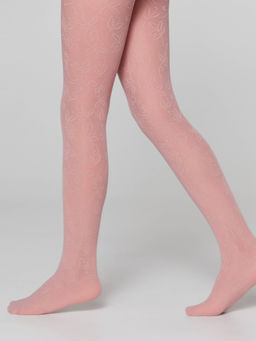 CONTE Эластичные колготки с ажурным цветочным рисунком KETTY dusty rose - Conte elegant фото 3