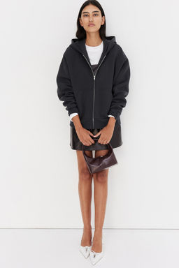 Chaqueta sudadera oversize con capucha