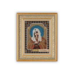 Рамка Gamma БМГ-01/1 14.4 х 18.6 см пластик с оргстеклом под белое золото с патиной