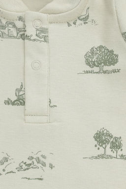 Crockid _ К 6527/сельский пейзаж на фисташковом муссе полукомбинезон яс  фото 2