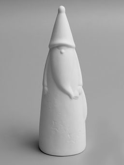 Светодиодная фигура «Дед Мороз в колпаке» 6×5.5×20.2 см, 1 LED, керамика, от батареек LR44×2, свечение тёплое белое