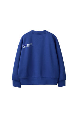 SUDADERA B?SICA TEXTO Y ETIQUETA / Azul?n - Zara фото 3