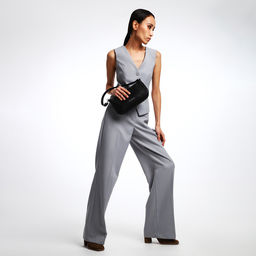 Сумка женская багет TEXTURA на молнии, 26×4×14 см, чёрная