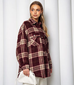 Рубашка #КТ25552, бордовый - Dommod фото 2