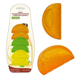 Н-р 6 охладителей д/напитков "Лимонные дольки" NEW, 13.102 (МультиДом)