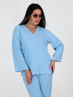 ЖК-03 ЖЕНСКИЙ КОСТЮМ ДВОЙКА (Голубой) - А-дина фото 6