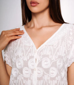 Блуза #КТ05 (5), белый - Dommod фото 5