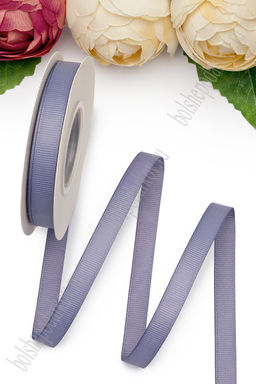 Лента репсовая 1 см*20 ярд "1 сорт" (SF-1346) дымчато-фиолетовый №235