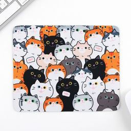 Коврик для компьютерной мыши «Котята», 22×18 см