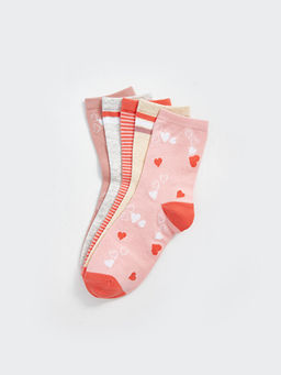 Desenli K?z ?ocuk Soket ?orap 5li