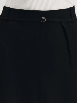 Юбка длины миди с декоративным разрезом спереди / Zarina фото 6