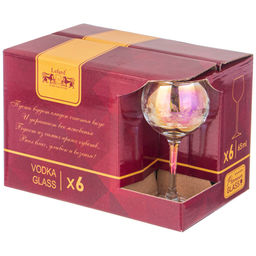 НАБОР РЮМОК ИЗ 6 ШТ FLOWER ЛИЛОВАЯ ДЫМКА 65 МЛ 6*6*12,4СМ - Lefard фото 2