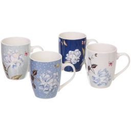 Цена за 2 шт. Кружка керамическая 350мл "Цветочная фантазия", микс рисунков