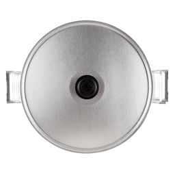 Манты-казан (мантоварка) алюминиевая 13л, д34см, h40см, s1,2-1,75мм, 4 сетки, с фланцем, матовый, металлическая крышка (Россия) - Домашняя мода фото 3