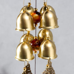 Музыка ветра «Лакшми и карпы», металл, 8 колокольчиков, 66 см