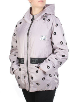ZW-2166-C PINK POWDER Куртка демисезонная женская BLACK LEOPARD (100 гр.синтепона)