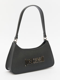 Женская сумка на плечо JUST CAVALLI METAL LETTERING Артикул 4107788, черный  фото 3