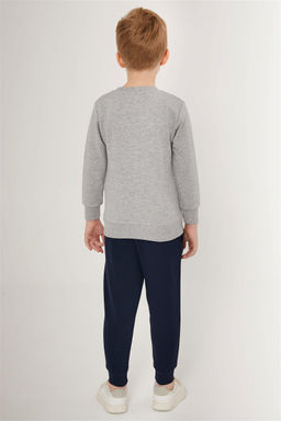 U. S. Polo Assn Серый меланжевый пижамный комплект для мальчика - U.s. polo assn фото 9