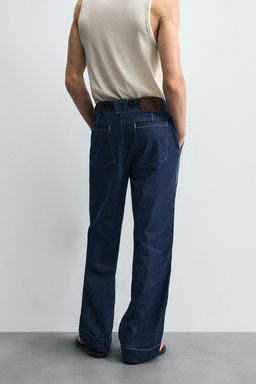 EMBROIDERED STRIPE JEANS - Zara фото 11