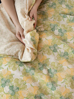 Комплект постельного белья 1,5-спальный зелёный бязь