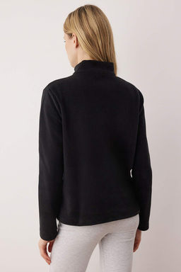 Siyah Dik Yaka Fermuarl? Cepli Orme Sweatshirt TWOAW26SW00005 - Trendyolmilla фото 4