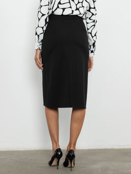 юбка, прямого силуэта на подкладке с притачным поясом - Трика фото 5