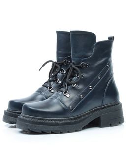 04-926-LACI DARK BLUE Ботинки зимние женские (натуральная кожа, натуральный мех)
