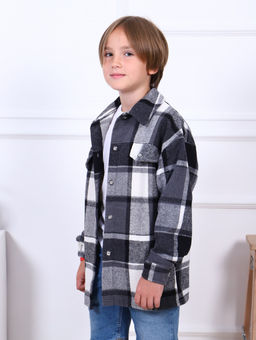 Р-001 Рубашка Мир 2 (чёрный) - Милаша фото 8