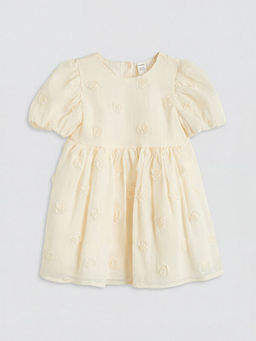 ?i?ek Kabartmal? K?z ?ocuk Elbise