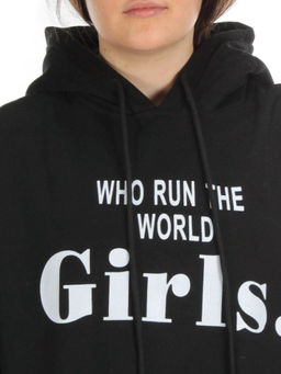 2821 BLACK Худи женское флисе - Фабричный китай фото 3