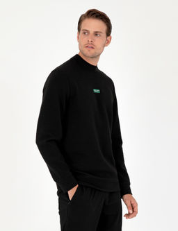 Siyah Regular Fit Sweatshirt