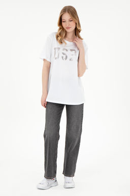 Kad_n Beyaz Basic Ti__rt Sepette S_rpriz _ndirim - U.s. polo assn фото 4