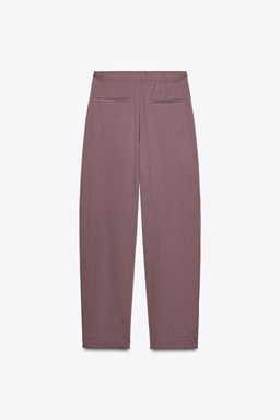 NYLON TROUSERS WITH BUTTONED HEM - Zara фото 7