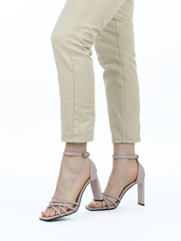 08-M56F-229E BEIGE Босоножки женские (натуральная кожа)