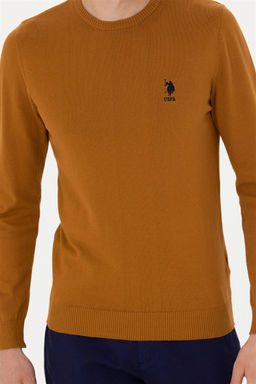 Мужской базовый свитер кокосового цвета - U.s. polo assn фото 6