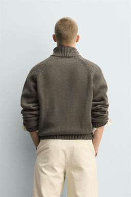 CHAQUETA PUNTO ESTRUCTURA LAVADA / Gris - Zara фото 3