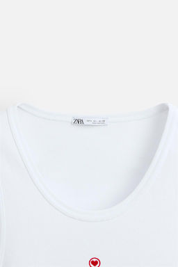 LIMITED EDITION HEART TANK TOP - Zara фото 9