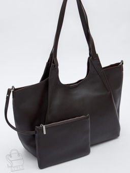 Сумка женская кожаная 1102-1MP coffee Polina&Eiterou