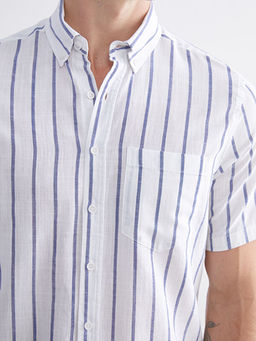 Regular Fit ?izgili Erkek G?mlek