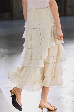 ZW COLLECTION MIDI SKIRT WITH RUFFLES