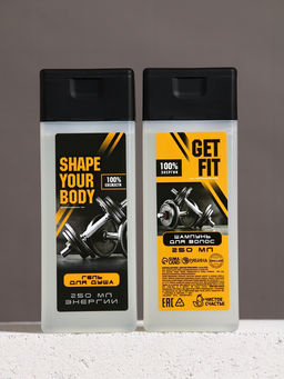 Подарочный набор «Настоящий мужчина», шампунь для волос и гель для душа, 2×250 мл